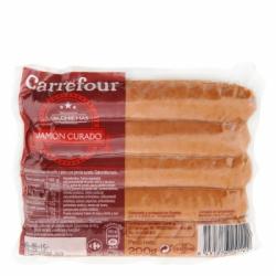 Salchichas con jamón Carrefour 200 g.