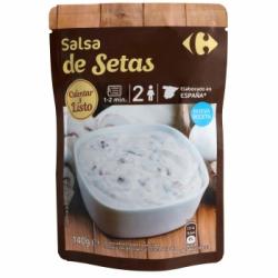 Salsa con setas Carrefour 140 g.