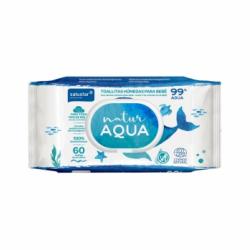 Toallitas húmedas para bebé Natur Aqua Salustar 60 ud.