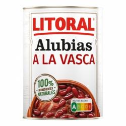 Alubias a la vasca Litoral sin gluten 430 g.