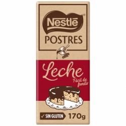 Chocolate con leche para repostería Nestlé Postres sin gluten 170 g.