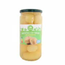Patatas enteras sin sal añadida Carrefour 400 g.