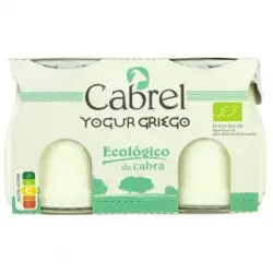 Yogur griego de cabra ecológico Cabrel pack de 2 unidades de 125 g.
