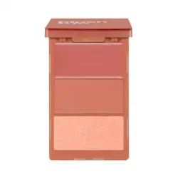 Paleta de coloretes faciales Blush trio Deliplus 02 corales