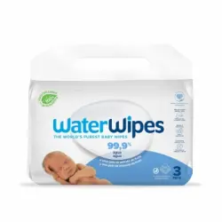 Toallitas bebe WaterWipes pack 3 paquetes de 60 ud.