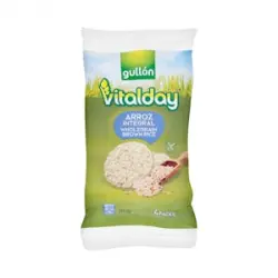 Tortitas de arroz integral Vitalday Gullón Paquete 0.1152 kg