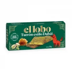 Turrón estilo Dubai El Lobo 150 g.