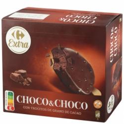 Bombón choco&choco Extra Carrefour sin gluten 6 ud.