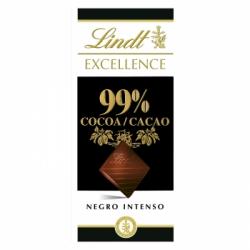 Chocolate negro 99% Lindt Excellence 50 g.