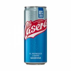 Gaseosa La Casera cero azúcares y calorías lata 33 cl.