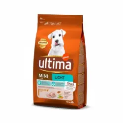 Pienso de pollo para perro adulto Mini Light Ultima Dog 1,5 Kg.