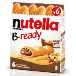 Barritas Nutella B-ready pack de 6 unidades de 30 g.
