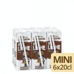 Batido de chocolate 90% leche Hacendado 6 mini bricks X 200 ml