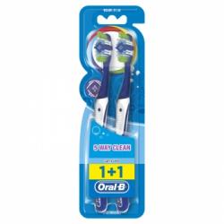 Cepillo de dientes medio Complete 5 Way Clean Oral-B 2 ud.