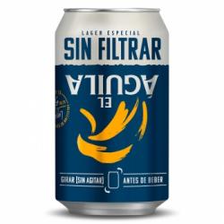 Cerveza El Águila sin filtrar lata 33 cl.