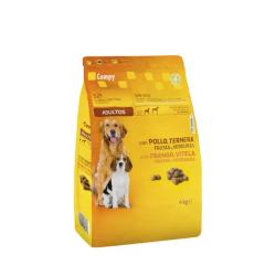 Comida perro adulto Compy con pollo, ternera, frutas y verduras Paquete 4 kg