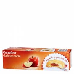 Galletas sablé de manzana Carrefour 100 g.