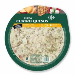 Pizza 4 quesos Carrefour 400 g.