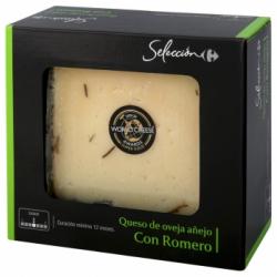 Queso de oveja viejo con romero Carrefour Selección cuña 220 g