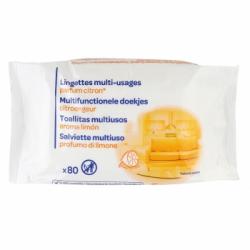 Toallitas multiusos aroma limón Carrefour 80 ud.