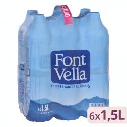 Agua mineral Font Vella grande 6 botellas X 1.5 L