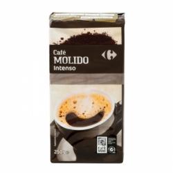 Café molido natural intenso Carrefour 250 g.