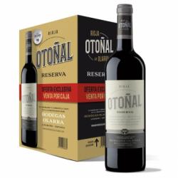 Caja de 6 botellas vino tinto reserva tempranillo Otoñal D.O.Ca Rioja 75 cl.
