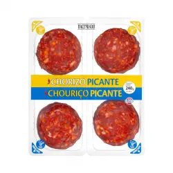 Chorizo picante extra Hacendado lonchas 4 paquetes X 0.06 kg