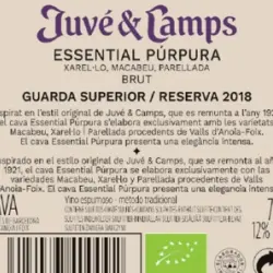 Estuche de 2 botellas de cava Juvé & Camps Essential Púrpura Brut ecológico 75 cl.