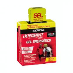 Gel energético con cafeína Enervit Sport sabor cítricos 3 ud. X 25 ml