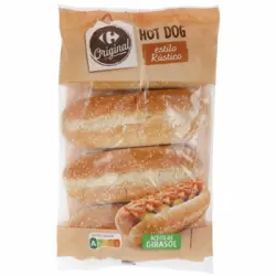 Hot dog estilo rustico Original Carrefour 4 ud.