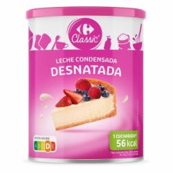 Leche condensada desnatada Classic Carrefour 1040 g.