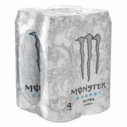 Monster Ultra bebida energética pack de 4 latas de 50 cl.