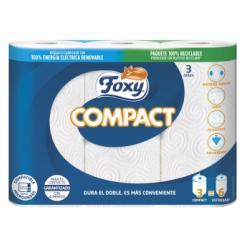 Papel de cocina Compact Foxy 3 rollos.