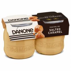 Postre de caramelo salado Danone sin gluten pack de 2 unidades de 125 g.