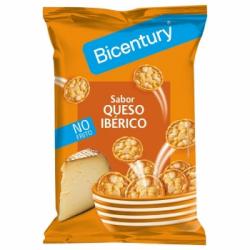 Tortitas de maíz sabor queso ibérico Bicentury 70 g.