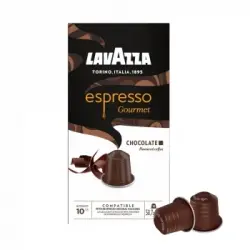 Café cápsulas espresso chocolate Lavazza compatible con Nespresso 10 ud.