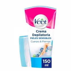 Crema depilatoria piel sensible cuerpo y piernas Veet 150 ml.