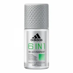 Desodorante roll-on 6 in 1 Adidas 50 ml.