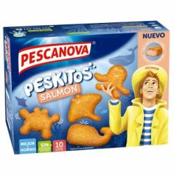Peskitos de salmón empanados Pescanova 300 g.