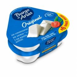 Queso fresco Original Burgo de Arias pack de 6 unidades de 72 g.