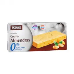 Turrón blando crema de almendras Hacendado 0% sin azúcares añadidos Tableta 0.2 kg