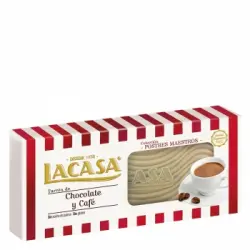 Turrón de chocolate y café Lacasa sin gluten 225 g.