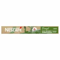 Café lungo natural de Brasil en cápsulas Nescafé compatibles con Nespresso 10 ud.