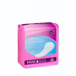 Compresa sin alas de incontinencia Deliplus Mini Paquete 30 ud