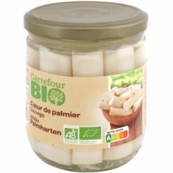Corazones de palmitos ecológicos Carrefour Bio 250 g.
