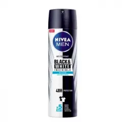 Desodorante en spray para hombre invisible 48 h Black & White Nivea Men 200 ml.