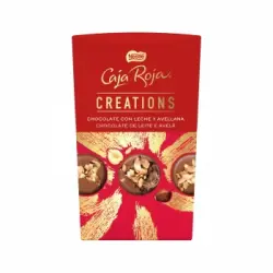 Bombones de chocolate con leche y avellanas Nestlé Caja Roja Creations 186 g.