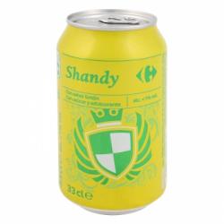 Cerveza Carrefour Shandy con limón lata 33 cl.