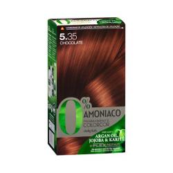 Coloración permanente 5.35 chocolate Deliplus 0% amoníaco Caja 1 ud